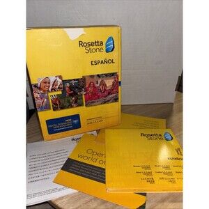 Rosetta Stone Spanish Espanol Spain Level 1-5 Set CD Version 4